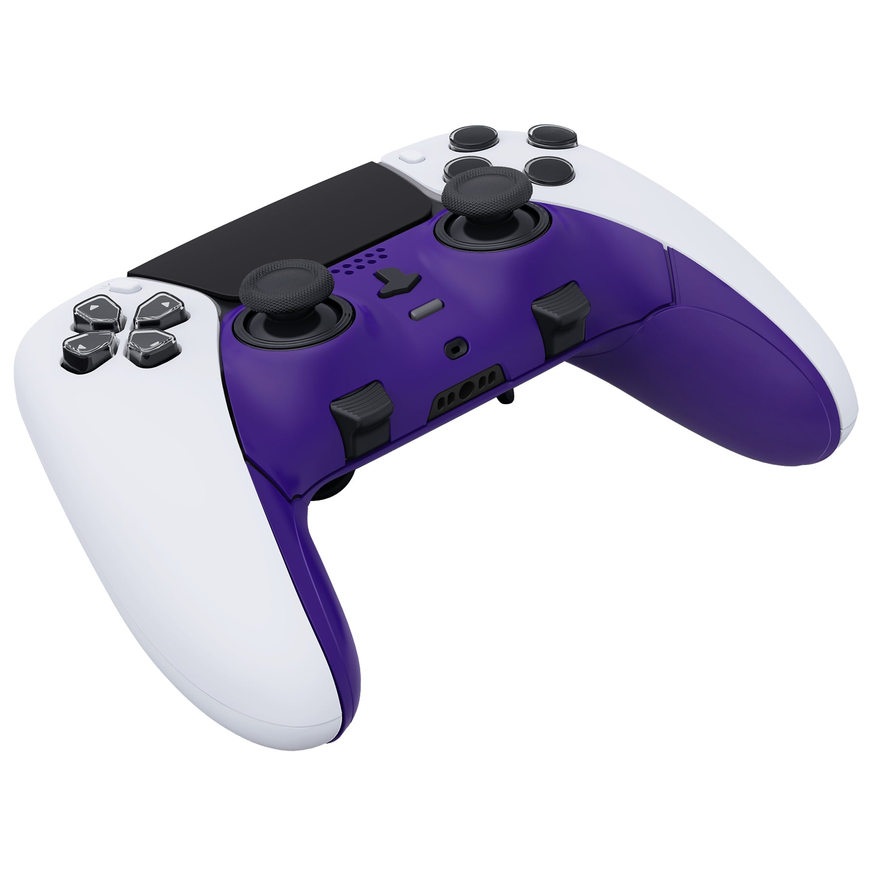 eXtremeRate Purple Top Bottom Decorative Trim Shell Compatible