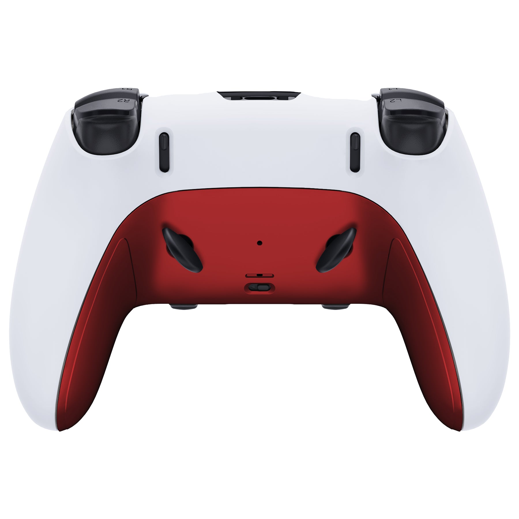 Replacement Top Bottom Decorative Trim Shell Compatible with PS5 Edge Controller - Scarlet Red eXtremeRate