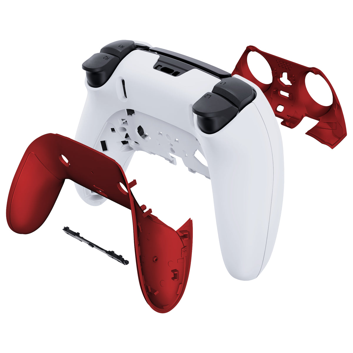 Scarlet Red Top Bottom Decorative Trim Shell Compatible with ps5 Edge Controller DIY Replacement Front Back Clip Shell, Custom Plates Cover Compatible with ps5 Edge Controller – Retail Scarlet Red Top Bottom Decorative Trim Shell Compatible with ps5 Edge Controller DIY Replacement Front Back Clip Shell, Custom Plates Cover Compatible with ps5 Edge Controller – Retail