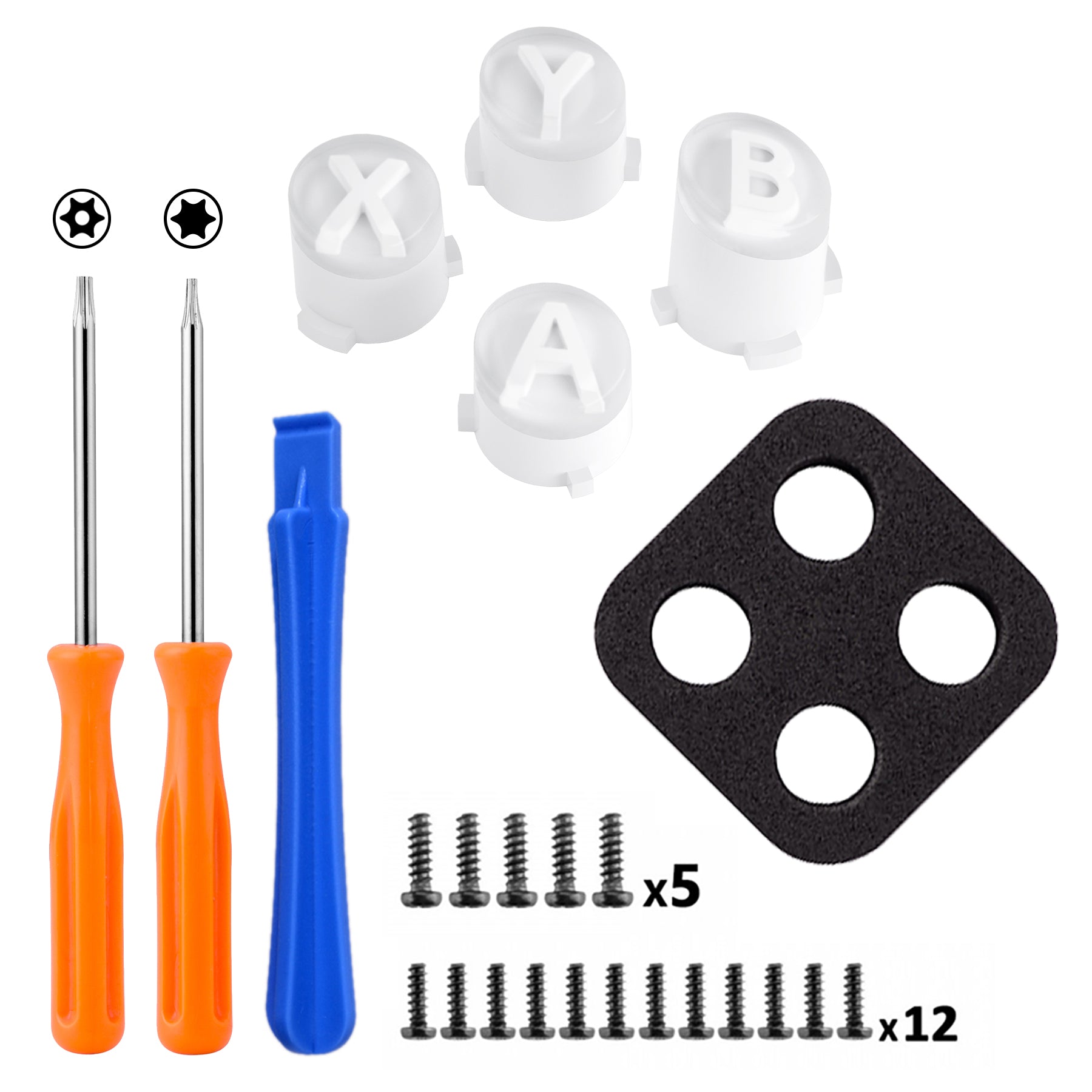 eXtremeRate Replacement Custom ABXY Action Buttons for Xbox Series