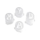 eXtremeRate Retail Three-Tone Robot White & Clear ABXY Action Buttons with Classic Symbols for Xbox Series X & S Controller & Xbox One S/X & Xbox One Elite V1/V2 Controller - JDX3M017