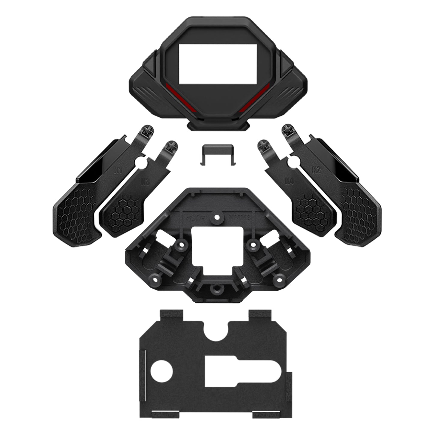 eXtremeRate Replacement K1 K2 K3 K4 Back Paddles for eXtremeRate SPARK Back Paddles Kit, Compatible with PS5 Controller - Black