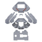 eXtremeRate Replacement K1 K2 K3 K4 Back Paddles for eXtremeRate SPARK Back Paddles Kit, Compatible with PS5 Controller - New Hope Gray