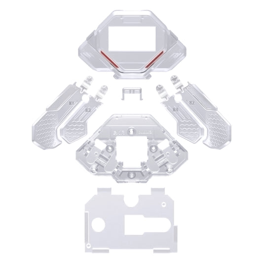 eXtremeRate Replacement K1 K2 K3 K4 Back Paddles for eXtremeRate SPARK Back Paddles Kit, Compatible with PS5 Controller - Clear