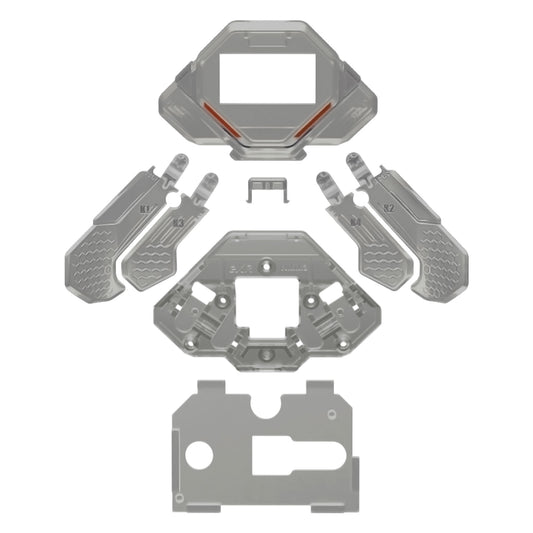 eXtremeRate Replacement K1 K2 K3 K4 Back Paddles for eXtremeRate SPARK Back Paddles Kit, Compatible with PS5 Controller - Clear Slate Black