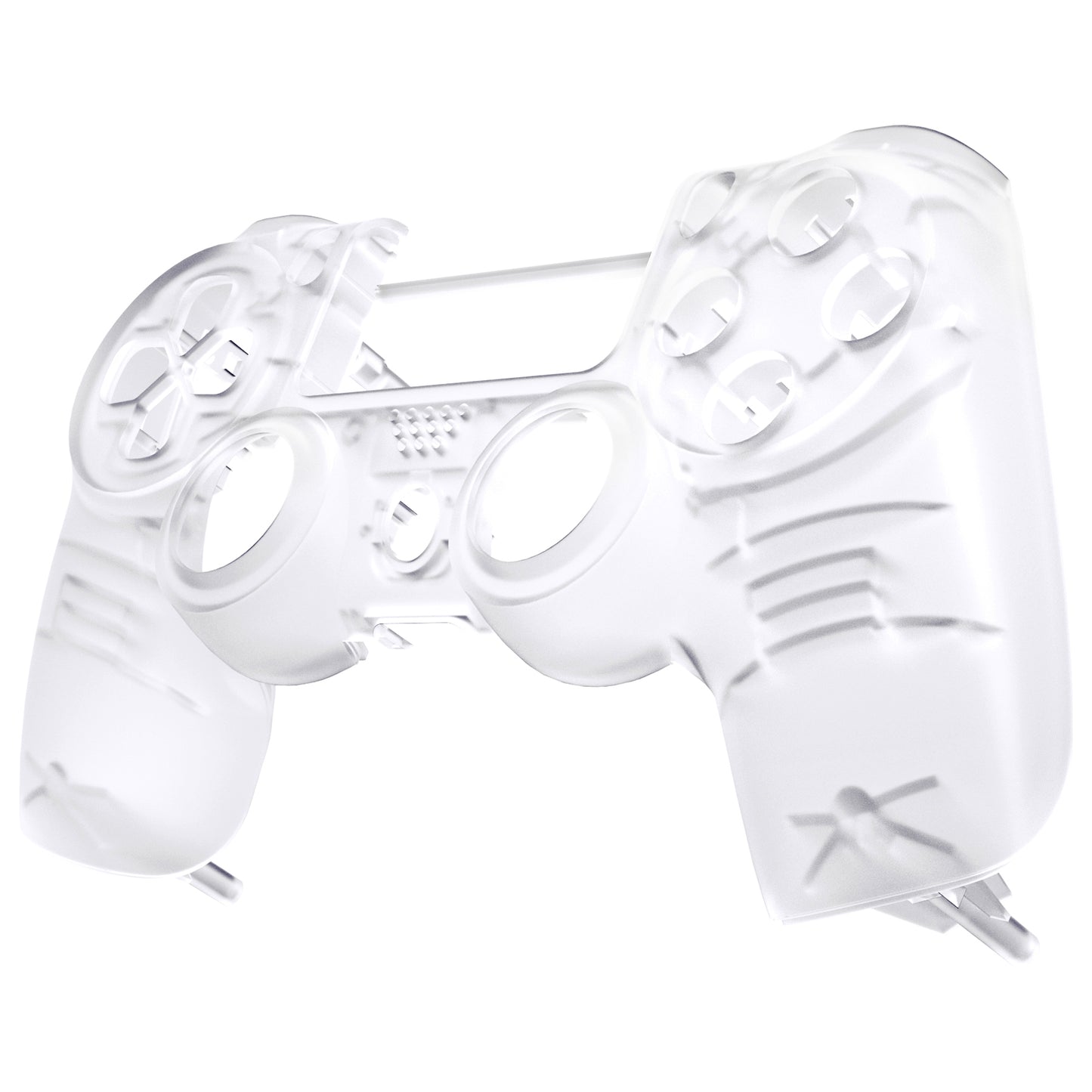 Transparent Clear Faceplate Cover Front Housing Shell Matte Replacement Kit for  for ps4 Pro Slim Controller (CUH-ZCT2 JDM-040 JDM-050 JDM-055) - SP4FM01 eXtremeRate