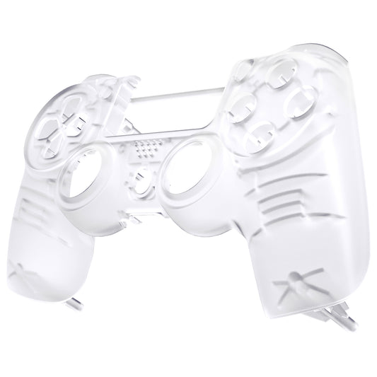 Transparent Clear Faceplate Cover Front Housing Shell Matte Replacement Kit for  for ps4 Pro Slim Controller (CUH-ZCT2 JDM-040 JDM-050 JDM-055) - SP4FM01 eXtremeRate