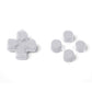 eXtremeRate Retail Two-Tone New Hope Gray & Clear Custom Dpad Action Buttons Replacement No Letter Imprint D-pad Face Buttons Compatible with ps5 Controller - JPFG008