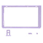 eXtremeRate DIY Replacement Housing Shell Front Frame with Volume Up Down Power Buttons for NS Switch Console - Clear Atomic Purple