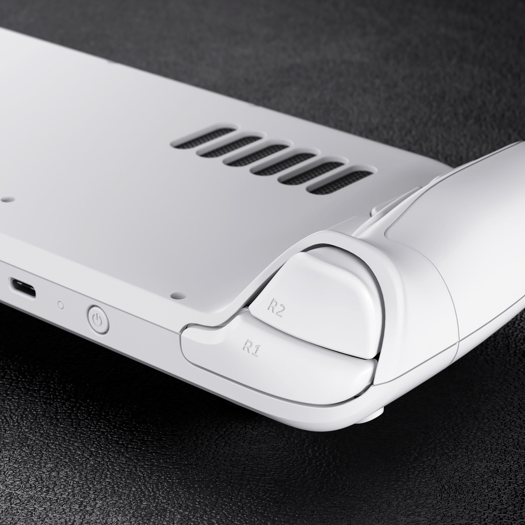 eXtremeRate White Custom Faceplate Back Plate Shell for Steam Deck