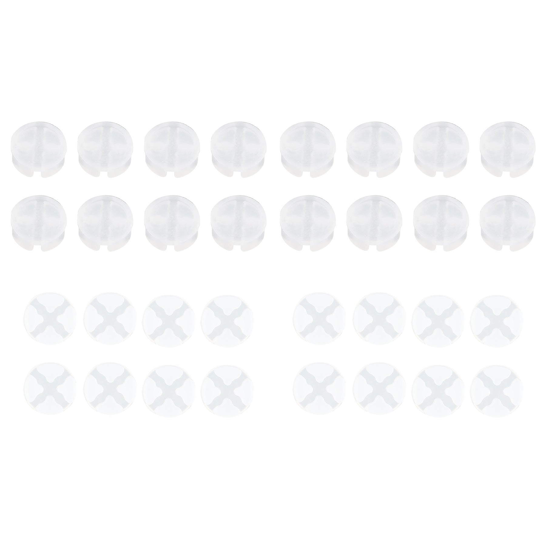 eXtremeRate 32 pcs Replacement Silicone Rubber Button Pads for eXtremeRate ABXY Clicky kit V2 Compatible with Xbox Core Controller & Xbox Series X/S Controller (Model 1914) & Xbox One X/S Controller (Model 1708) eXtremeRate