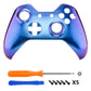 eXtremeRate Replacement Front Housing Shell for Xbox One Controller - Chameleon Purple Blue eXtremeRate