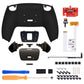 eXtremeRate Black Real Metal Buttons (RMB) Version RISE V3 Remap Kit for PS5 Controller BDM-030/040/050 - Black