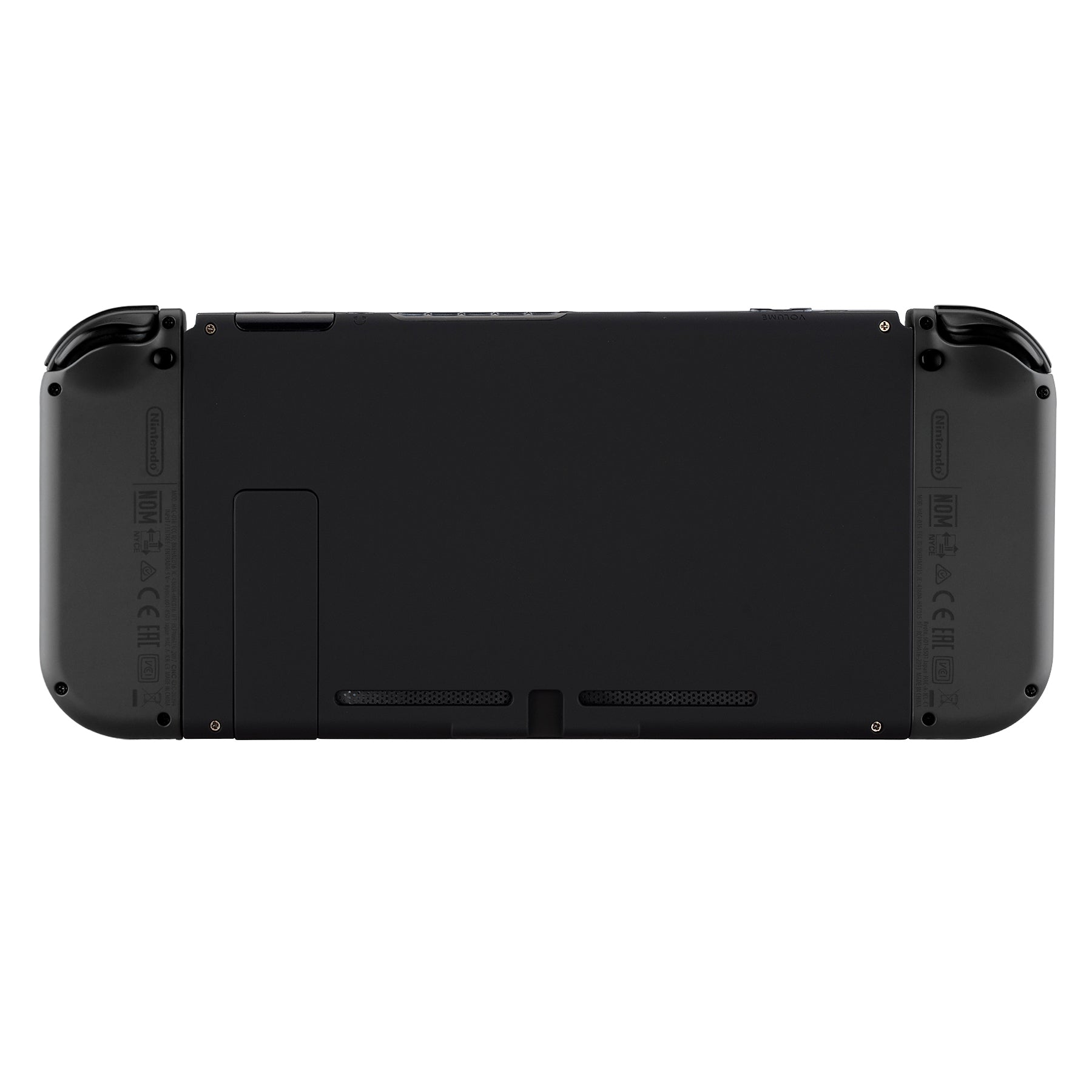 eXtremeRate Soft Touch Grip Black Console Back Plate DIY