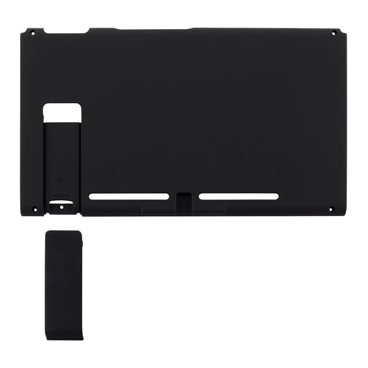eXtremeRate Replacement Back Plate with Kickstand for Nintendo Switch Console - Black