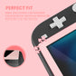 eXtremeRate 2 Pack Anti-Scratch Transparent HD Tempered Glass Screen Protector for Nintendo Switch Lite - Peach Blossoms Pink Border