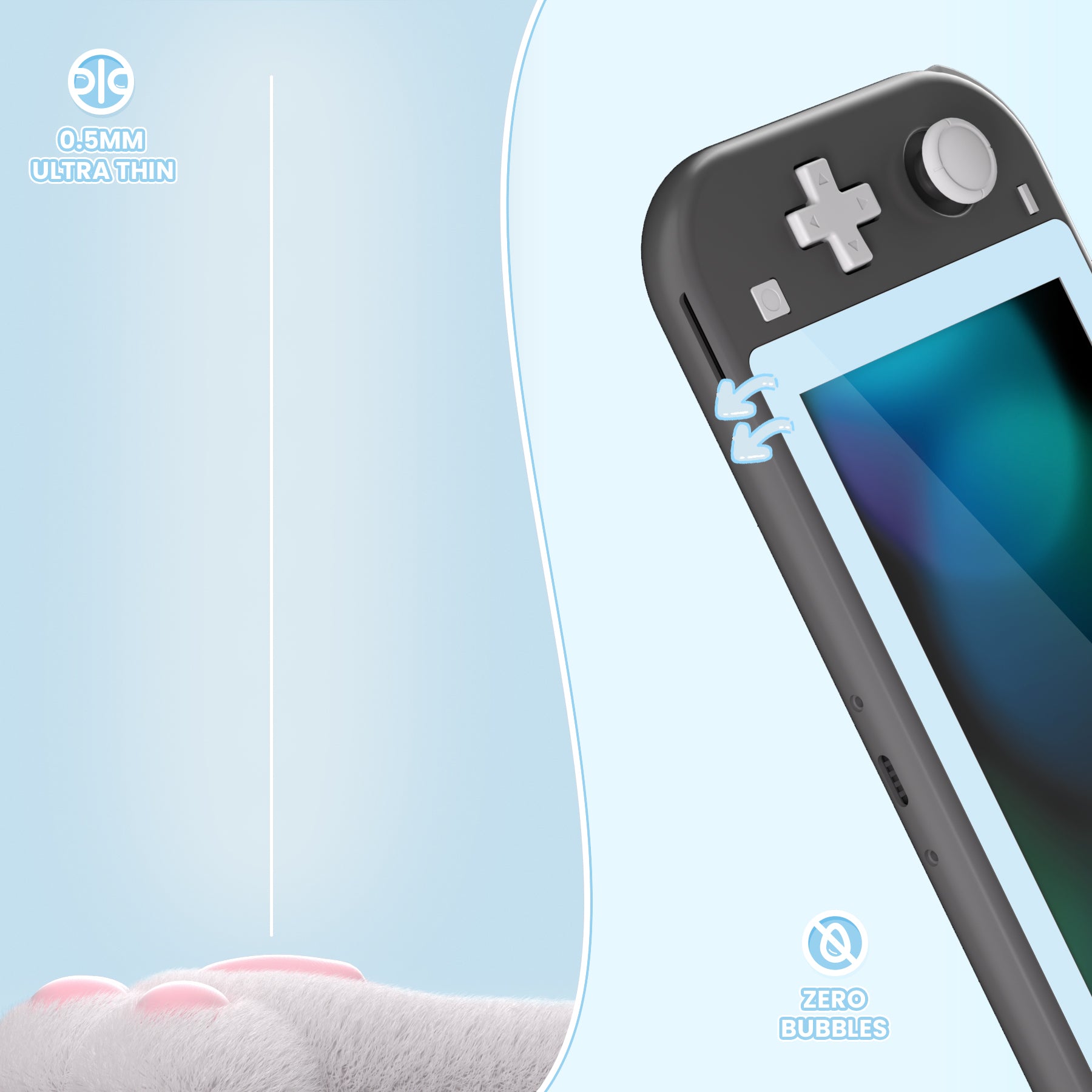 eXtremeRate Screen Protector for Nintendo Switch Lite - Thumbnail 3