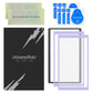 eXtremeRate 2 Pack Tempered Glass Screen Protector for Nintendo Switch 2 - Light Violet Border