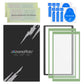eXtremeRate 2 Pack Tempered Glass Screen Protector for Nintendo Switch 2 - Matcha Green Border