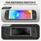 eXtremeRate 2 Pack Tempered Glass Screen Protector for Nintendo Switch 2 - White Border