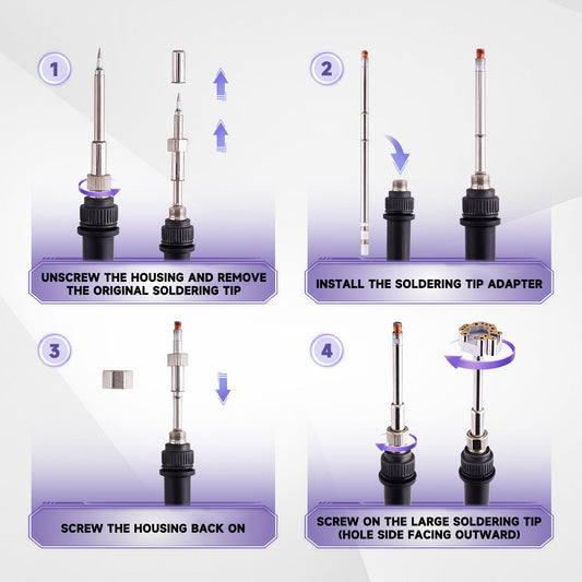 eXtremeRate 3D Joystick Desoldering Iron Tip with Heating Stick Compatible with T12 Soldering Station for PS4 & PS5 & Xbox One/Series S X & Switch Pro Controller 13mm Analog Sticks Repair Tools eXtremeRate