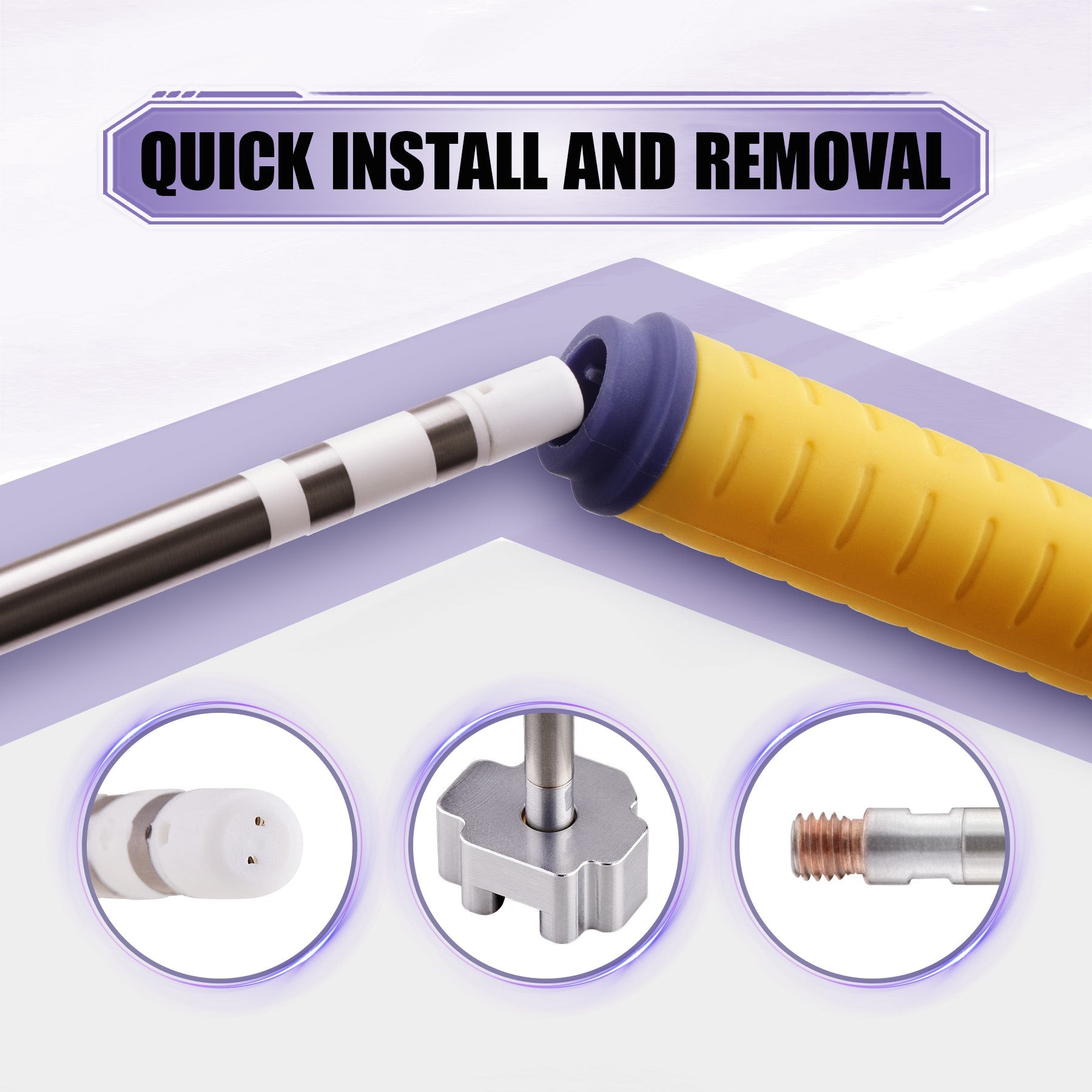 eXtremeRate 3D Joystick Desoldering Iron Tip with Heating Stick Compatible with T12 Soldering Station for PS4 & PS5 & Xbox One/Series S X & Switch Pro Controller 13mm Analog Sticks Repair Tools eXtremeRate