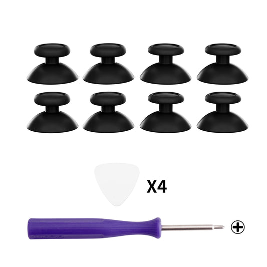eXtremeRate 4 Pairs Replacement 3D Joystick for Nintendo Switch 2 Pro Controller - Black