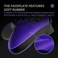 eXtremeRate ASR Version Performance Rubberized Grip Front Housing Shell  with Accent Rings for Xbox Series X & S Controller - Purple eXtremeRate