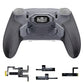 eXtremeRate BEYOND Back Paddles Kit with OLED Display & Redesigned Ergonomic Grips for PS5 Edge Controller - Rubberized New Hope Gray & Classic Gray (In-stock Item Ready to Ship)