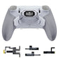 eXtremeRate BEYOND Back Paddles Kit with OLED Display & Redesigned Ergonomic Grips for PS5 Edge Controller - Rubberized White & Gray (Expected to begin shipping around January 15)