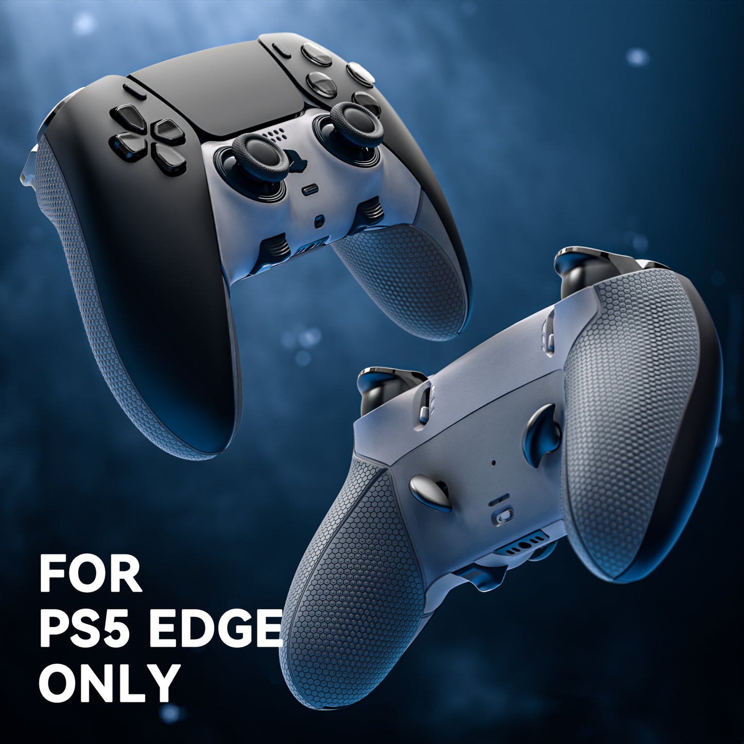 eXtremeRate Beyond-ARC Bottom Shell Kit with Rubberised Grip for PS5 Edge Controller - Dark Gray