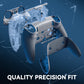 eXtremeRate Beyond-ARC Bottom Shell Kit with Rubberised Grip for PS5 Edge Controller - Dark Gray