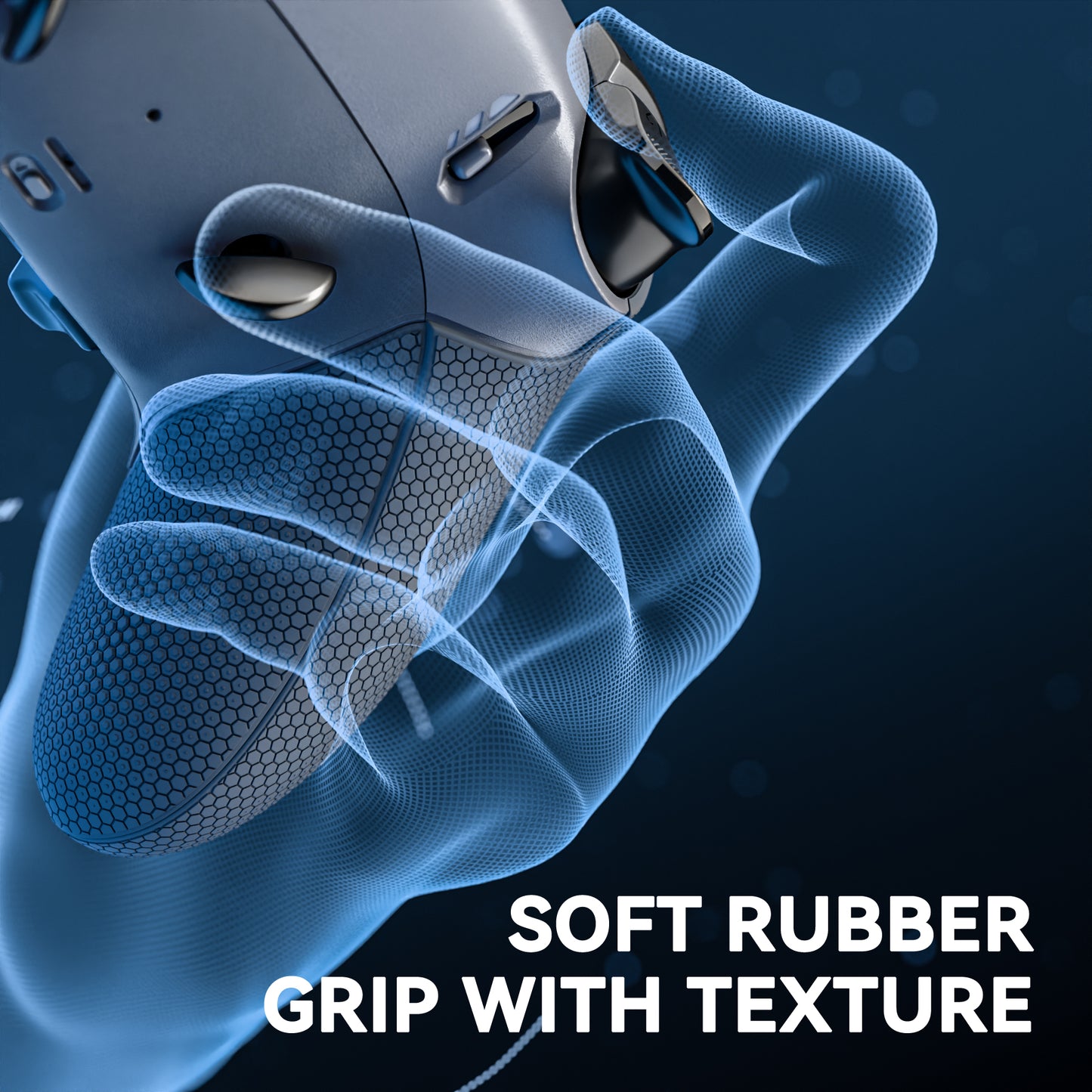 eXtremeRate Beyond-ARC Bottom Shell Kit with Rubberised Grip for PS5 Edge Controller - Dark Gray