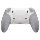 eXtremeRate Beyond-ARC Bottom Shell Kit with Rubberised Grip for PS5 Edge Controller - White & Gray