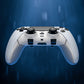 eXtremeRate Beyond-ARC Bottom Shell Kit with Rubberised Grip for PS5 Edge Controller - White & Gray