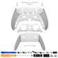 eXtremeRate Beyond-ARC Bottom Shell Kit with Rubberised Grip for PS5 Edge Controller - White & Gray