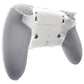 eXtremeRate Beyond-ARC Bottom Shell Kit with Rubberised Grip for PS5 Edge Controller - White & Gray