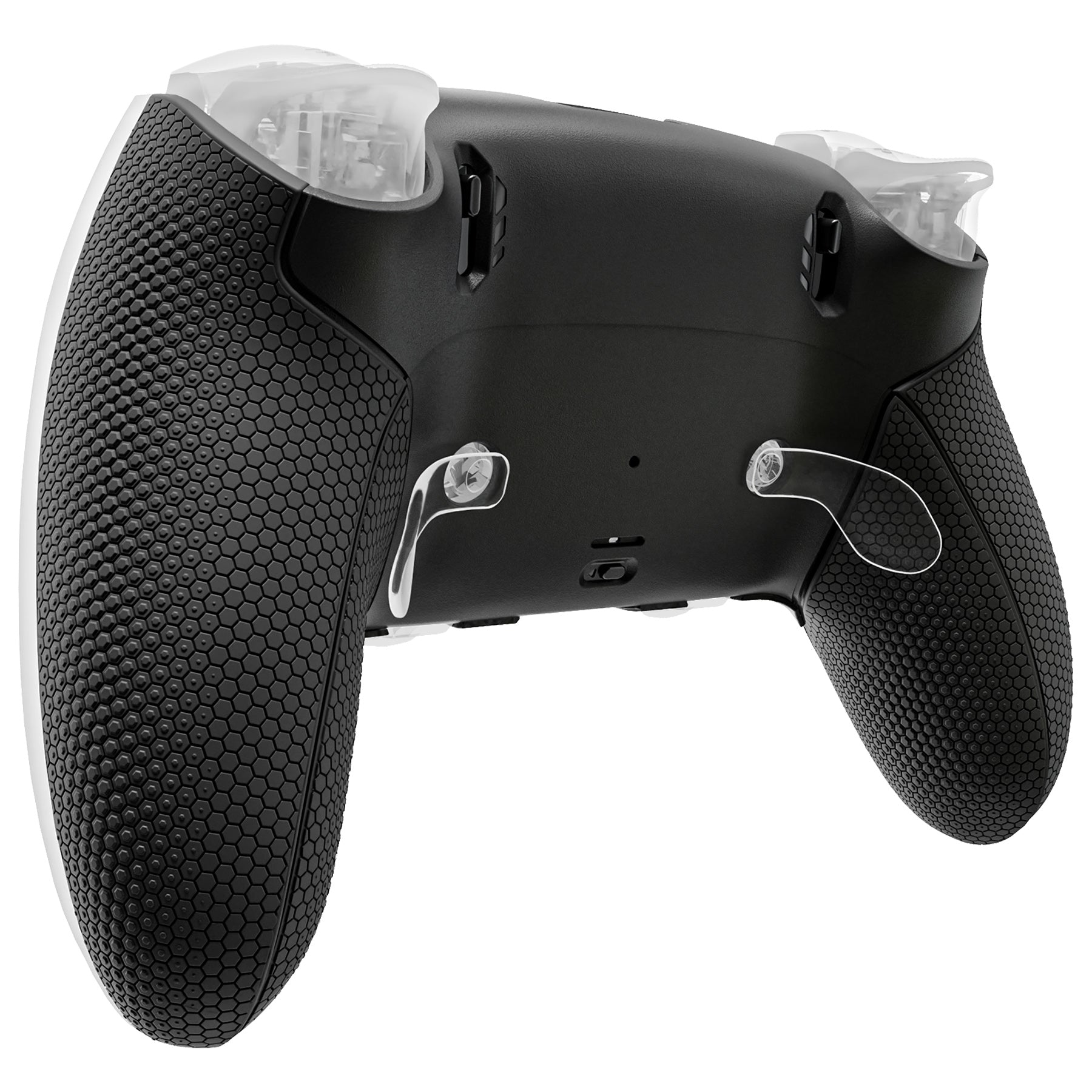 eXtremeRate Beyond-ARC Bottom Shell Kit with Rubberised Grip for PS5 Edge Controller - Black eXtremeRate
