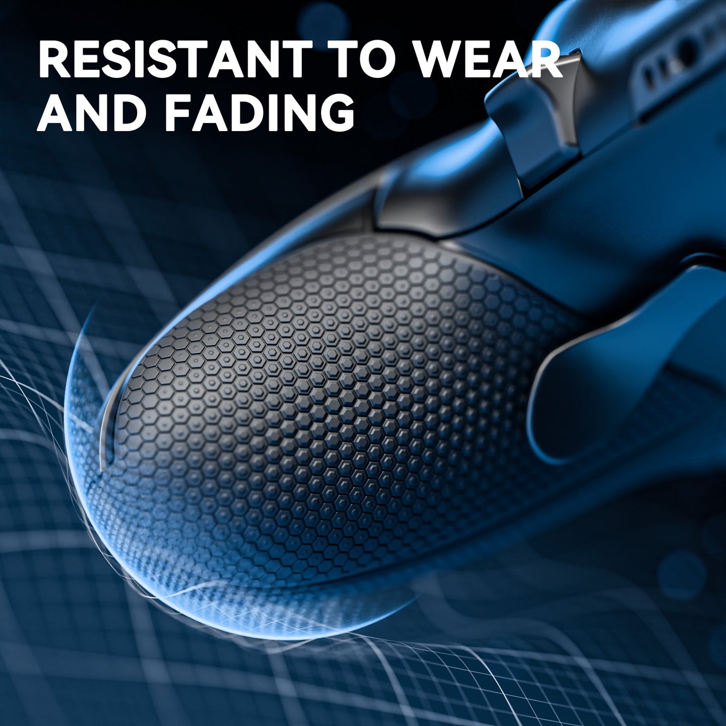 eXtremeRate Beyond-ARC Bottom Shell Kit with Rubberised Grip for PS5 Edge Controller - Black eXtremeRate