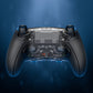 eXtremeRate Beyond-ARC Bottom Shell Kit with Rubberised Grip for PS5 Edge Controller - Clear & Black