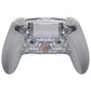 eXtremeRate Beyond-ARC Bottom Shell Kit with Rubberised Grip for PS5 Edge Controller - Clear & Gray