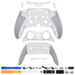 eXtremeRate Beyond-ARC Bottom Shell Kit with Rubberised Grip for PS5 Edge Controller - Clear & Gray