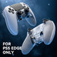 eXtremeRate Beyond-ARC Bottom Shell Kit with Rubberised Grip for PS5 Edge Controller - Clear & Gray