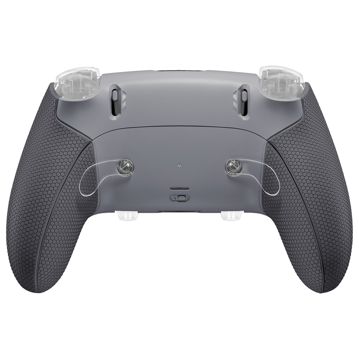 eXtremeRate Beyond-ARC Bottom Shell Kit with Rubberised Grip for PS5 Edge Controller - New Hope Gray & Classic Gray