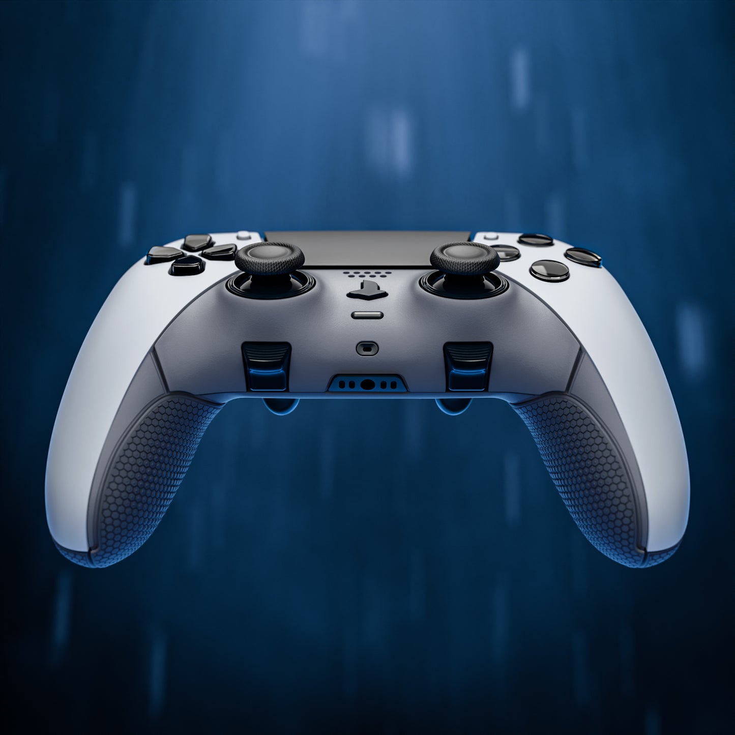 eXtremeRate Beyond-ARC Bottom Shell Kit with Rubberised Grip for PS5 Edge Controller - New Hope Gray & Classic Gray