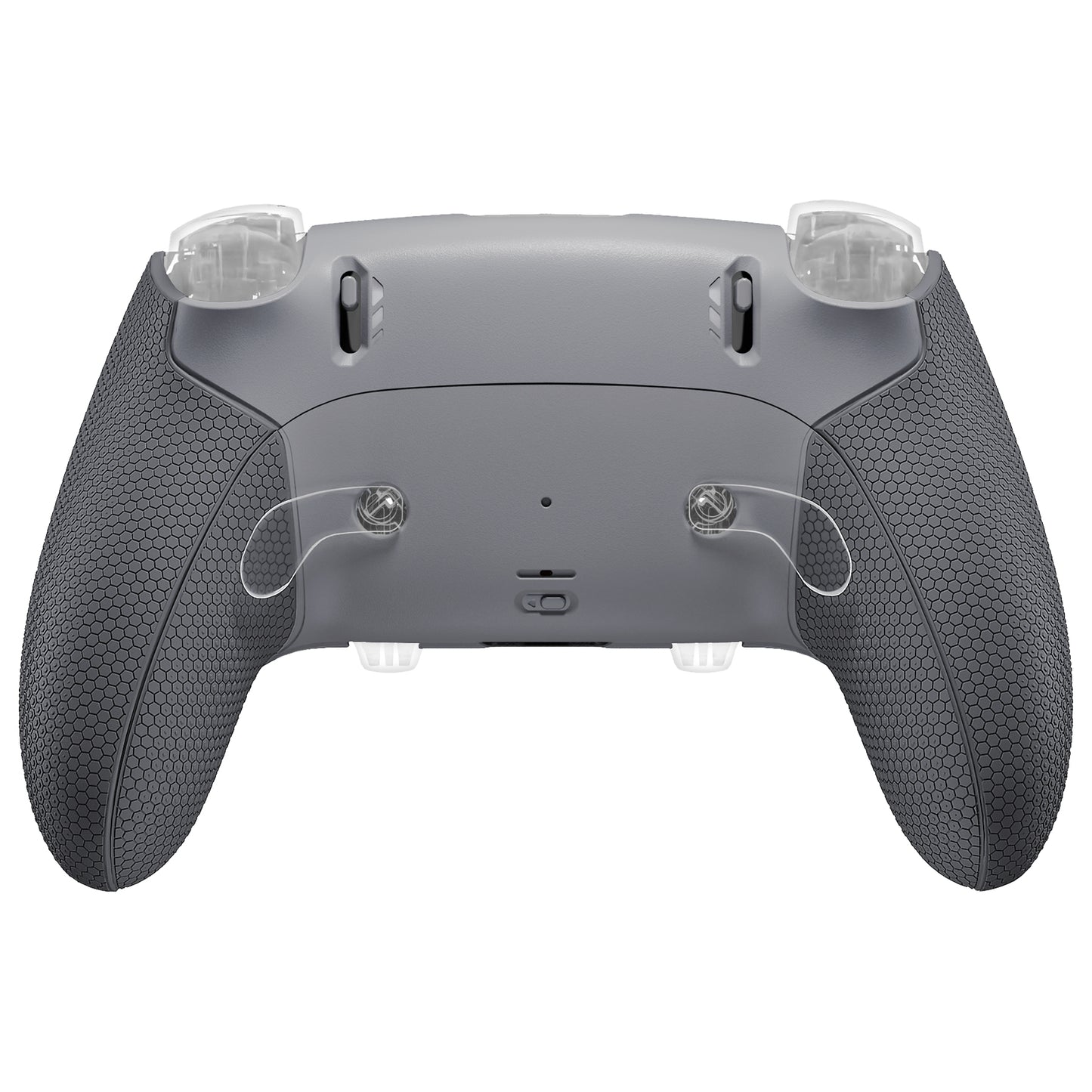 eXtremeRate Beyond-ARC Bottom Shell Kit with Rubberised Grip for PS5 Edge Controller - New Hope Gray & Classic Gray