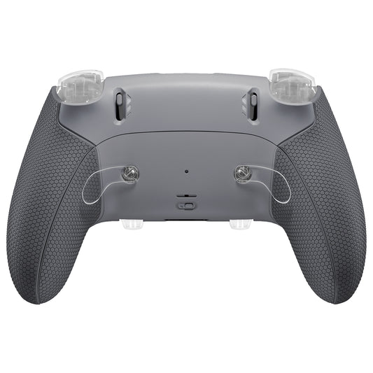 eXtremeRate Beyond-ARC Bottom Shell Kit with Rubberised Grip for PS5 Edge Controller - New Hope Gray & Classic Gray