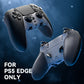 eXtremeRate Beyond-ARC Bottom Shell Kit with Rubberised Grip for PS5 Edge Controller - New Hope Gray & Classic Gray