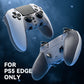 eXtremeRate Beyond-ARC Bottom Shell Kit with Rubberised Grip for PS5 Edge Controller - New Hope Gray & Classic Gray