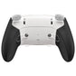 eXtremeRate Beyond-ARC Bottom Shell Kit with Rubberised Grip for PS5 Edge Controller - White Black
